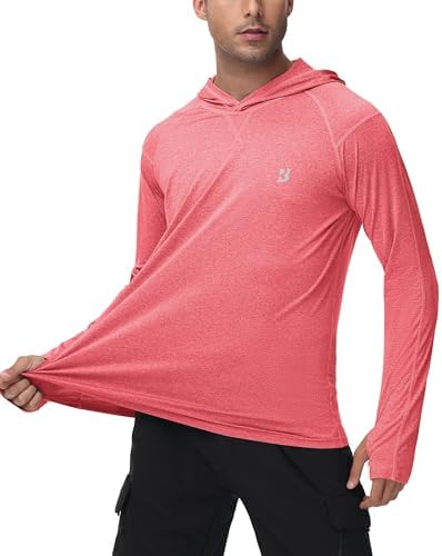 Roadbox Men's UPF 50+ Fishing Shirts, Long Sleeve UV Sun Protection Hoodie - Image 2