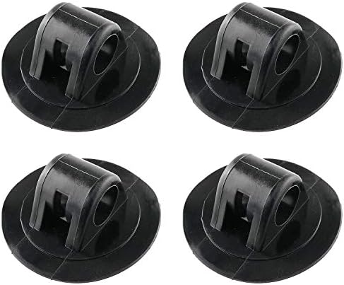 4pcs 75mm Rubber Boat Motor Fixing Bracket Buckle Inflatable Boat Kayak Motor Fixed Bracket Buckle Propeller Motor Mount Seat Outboard Engine Buckle by JCBIZ