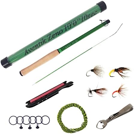 Aventik 9ft/10ft Zeno S2 Fiberglass 6:4 Tenkara Rod Kit for Anglers by EUPHENG