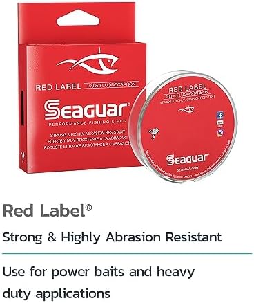 Seaguar Red Label Fishing Line for Power Baits & Heavy-Duty Applications, Freshwater, 100% Fluorocarbon, Clear, Multiple Sizes - Image 2