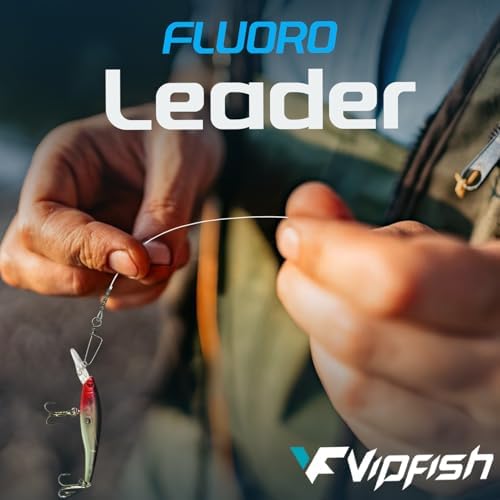 Fishing Fluorocarbon Leader with Crane Swivel and Snaps - Heavy Duty 20-80lb Fluorocarbon Leader Connects Lures, Bait, or Hooks for Saltwater & Freshwater Fishing - Image 5