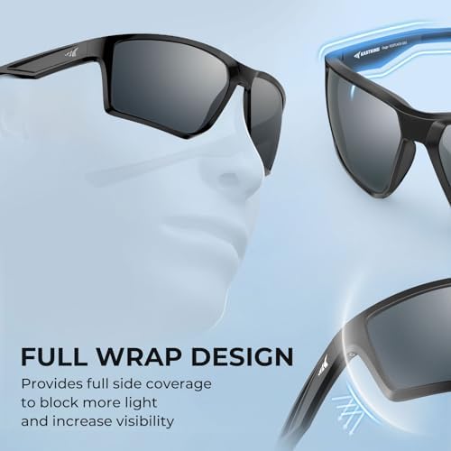 KastKing Osage Polarized Sport Sunglasses for Men and Women, Wrap Design - Image 2