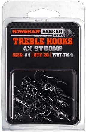 4X Catfish Treble Hooks by Whisker+Seeker