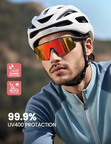 Lamicall 24g Polarized Sports Sunglasses for Men Women - UV400 Protection Sun Glasses for Baseball Running Cycling Fishing - Image 2