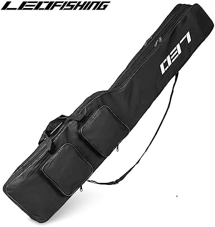 LEOFISHING Fishing Tackle Storage Bag - 130cm/4.27ft Portable Rod & Reel Organizer - Two Layer Durable Oxford Large Capacity Travel Fishing Cover Bag - 5 Colors - Image 6