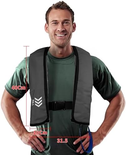 Manual Inflatable Life Jacket|Life Vest for Adults|PFD Low Profile|Supports up to 330 lbs(YSH700) - Image 5