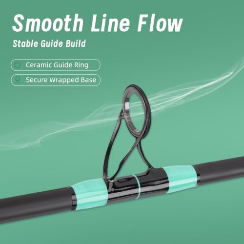 4-Piece Surf Fishing Rod,9-15 FT Saltwater Surf Spinning Fishing Rod - Image 3