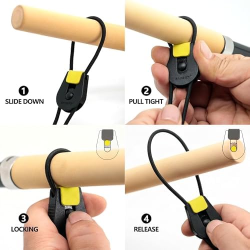 SAMSFX Fishing Belt, Stretchy Fishing Rods Ties Rod Wraps - Image 5
