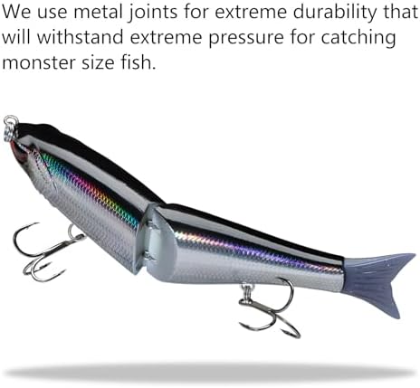 Bassdash SwimShad Glide Baits Jointed Swimbait Bass Pike Salmon Trout Muskie Fishing Lure - Image 5