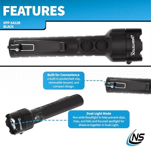 Nightstick XPP-5422B 3 AA Intrinsically Safe Permissible Dual-Light Flashlight, Black - Image 3