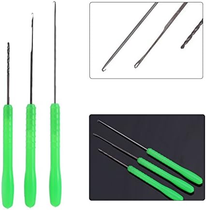 2set Fishing Bait Needle Tool Set, Stringer Drill Hooks Nut Boilie Needle, Carbon Steel, Latching Needle, 3 in 1 Fishing Bait Rigs, Carp Fishing Bait Preparation - Image 3
