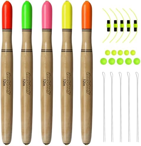 QualyQualy Lighted Fishing Floats for Catfish, 3-5PCS Fishing Pole Floats Glow in Dark Fishing Bobber with Glow Sticks for Freshwater Saltwater by QualyQualy