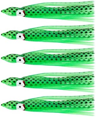 BLUEWING Trolling Squid Skirts Fishing Saltwater 2,3,5,8,12 Inch Octopus Lures 1pcs/5pcs by BLUEWING