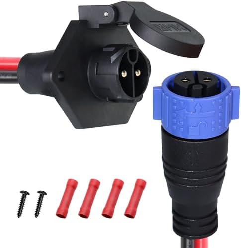 Trolling Motor Plug and Receptacle for Minn Kota Marine Boat by XMK