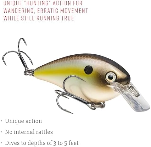 Strike King KVD 1.5 Hard Knock Fishing Lure, 3/8 oz, 3D Lifelike Eyes - Image 4