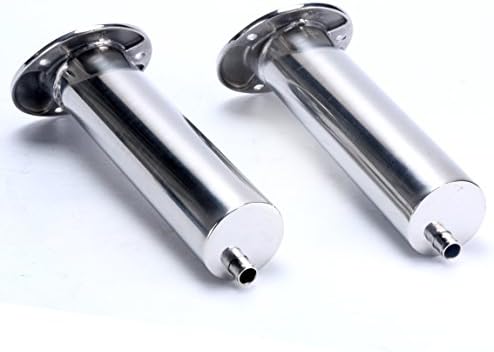 (Set of 2) Amarine-Made Heavy Duty Stainless Steel 316 Deluxe Rod Holders with Drain, Flush Mount Fishing Rod Pole Holders, 30 Degree - Image 2