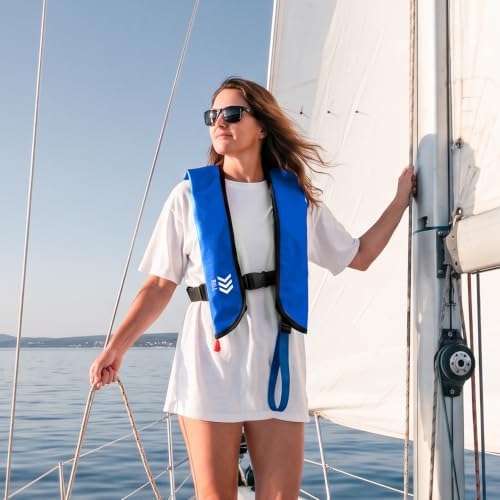 Automatic Inflatable Life Jacke for Adults| Supports up to 330 lbs | Life Vest for Adults| Inflatable PFD Vest Adult| Outdoor Water Sports. - Image 5