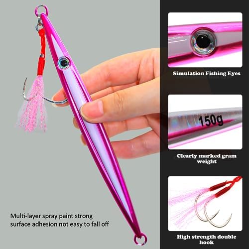 Vertical Jig Fishing Lures Saltwater Jigs Spoon Metal Design Tuna Baits - Image 3
