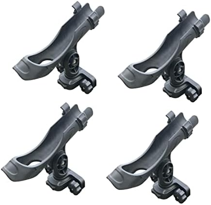 Brocraft Versatrack Track System Rod Holder / 90 Degree Lund Boat Sport Trak Rod Holder / Lund Boat Rod Holder - 4 Pack by Brocraft