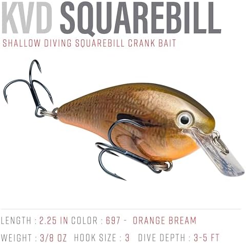 Strike King KVD 1.5 Hard Knock Fishing Lure, 3/8 oz, 3D Lifelike Eyes - Image 2