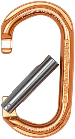 Oval Aluminum Carabiner Straight Gate Keylock 7kN - Image 2
