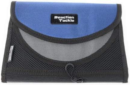 Reaction Tackle Fishing Tackle Organizer Case, Soft Bait Binder for Soft Plastics and Terminal Tackle with Zippered Sleeves, Medium by ReactionTackle