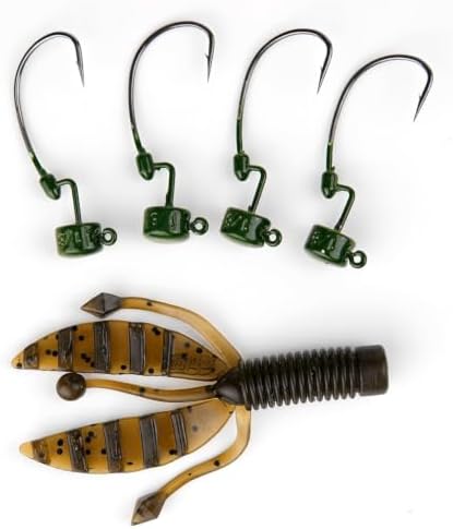 20Pack Weedless Ned Rig Jig Heads with Molded Bait Keeper for Bass Fishing - Image 3