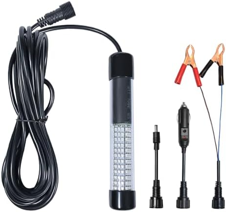 SAMDO IP68 12V LED Underwater Fishing Light 1080 Lumens Fish Attracting Light, Night Fishing Light 10.8W by SAMDO