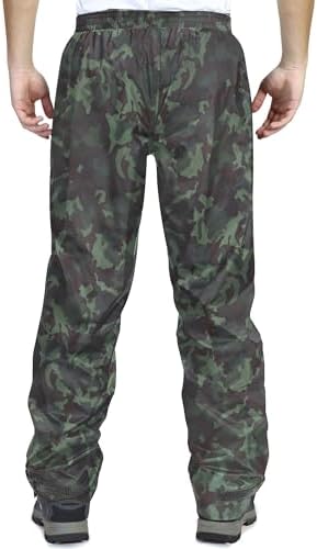 33,000ft Men's Rain Pants, Waterproof Rain Over Pants, Windproof Pants - Image 2