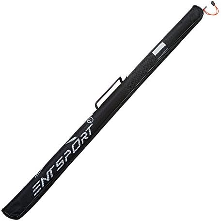 Fishing Rod Bag 45-Inches Durable Fishing Rod Tubes Rod Cases for 2 Piece 7‘ Rod (Black, 45-Inches, Only suitable for 2 pieces rod) by Entsport