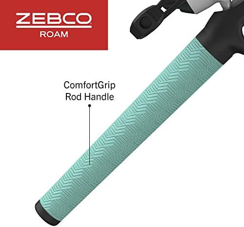 Zebco Roam Telescopic Fishing Rod and Spinning or Spincast Fishing Reel Combo, Durable 6-Foot Fiberglass Rod with ComfortGrip Handle, Pre-spooled with Zebco Cajun Fishing Line - Image 6