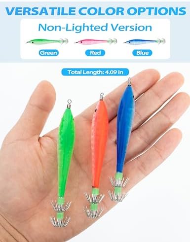 BLUEWING Fishing Squid Jig Hooks Double-Layered Stainless Steel, Fish Lure Baits for Freshwater and Saltwater - Image 3