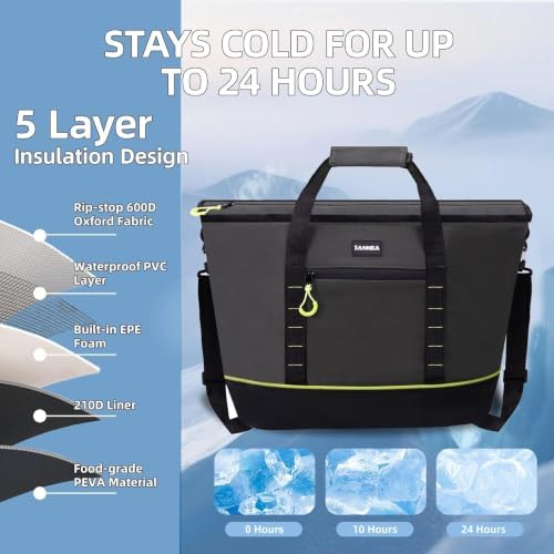 Backpack Cooler Insulated Leakproof, Soft Cooler Backpack for Beach - Image 4