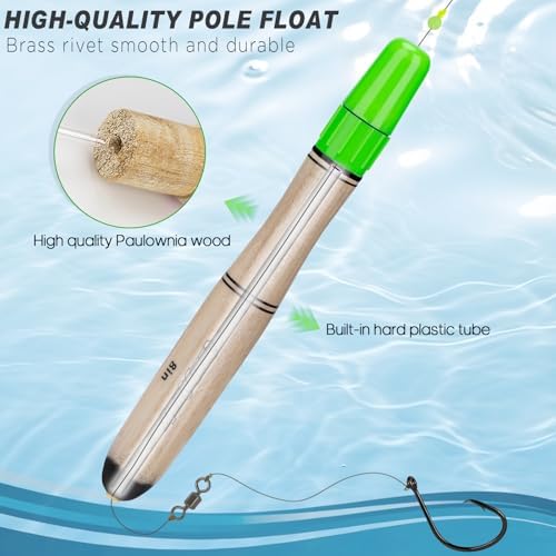 QualyQualy Lighted Fishing Floats for Catfish, 3-5PCS Fishing Pole Floats Glow in Dark Fishing Bobber with Glow Sticks for Freshwater Saltwater - Image 3