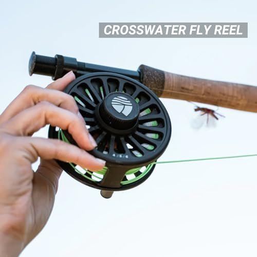 Redington Wrangler Fly Fishing Kit, Medium Fast Action Rod, Crosswater Reel, Fly Line, Leader, & Carrying Case - Image 6