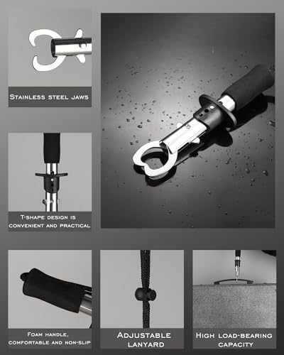 Fishing Tool Kit - Fishing Pliers, Hook Remover, Fish Gripper，Fish Scale, Fish Knife, Saltwater Fishing Gear with Sharpeners, Best Gifts for Men - Image 4