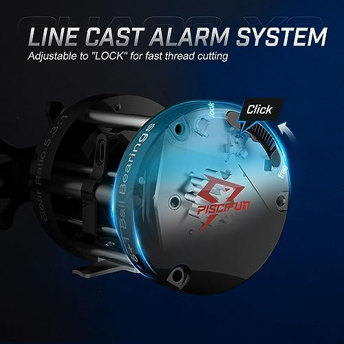 Piscifun Chaos XS Round Baitcasting Reel, Saltwater Conventional Reel - Image 6