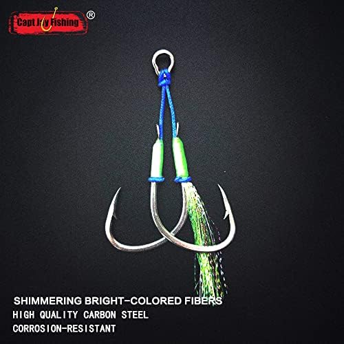 Capt Jay Fishing Assist Hooks - Jigging Slow Fast Jigs Stinger Hook for Dancing and Fishing - Image 6