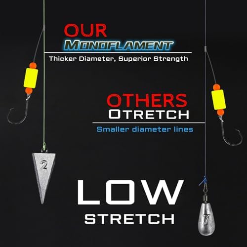 Pompano Rig Saltwater Surf Fishing Rigs – Double Drop Leader Rigs with Hooks, Floats, Beads & Snap – Easy Pre-Tied Terminal Tackle for Pompano, Whiting, Redfish - Image 6