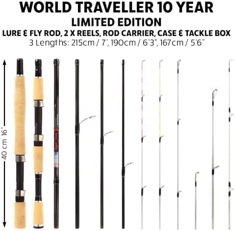Rigged & Ready Smuggler™ Travel Fishing Rod & Reel Combo, Compact Rods+Case - Image 2
