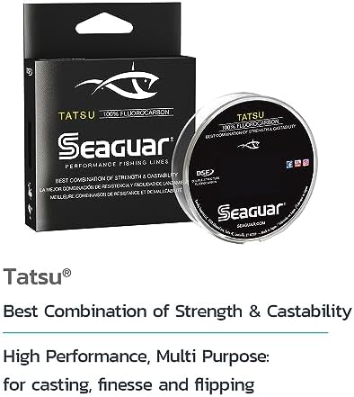Seaguar Tatsu Fishing Line for Casting, & Live Bait, 100% Fluorocarbon, Clear, Multiple Sizes - Image 2