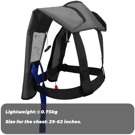 Automatic Inflatable Life Jacket|Life Vest for Adults|PFD Low Profile|Supports up to 330 lbs(YSH700) - Image 4