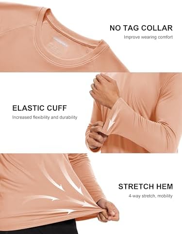 MAGCOMSEN Men's Long Sleeve Shirts UPF 50+ UV Sun Protection Athletic Shirts for Hiking Running Workout Rash Guard - Image 4