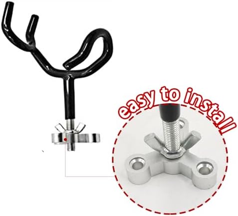 4PCS Sure Grip Steel 20 Degree Angle Rod Holder with Mounting Base Fishing Rod Holder for Boat, Ship, Yacht and More for Fishing Lovers - Image 5