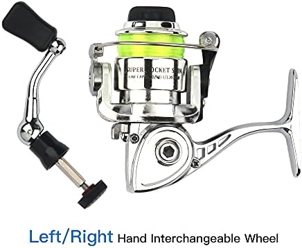 Lixada Fishing Rod Reel Combo Mini Pen Fishing Pole Kit Telescopic Fishing Rod Spinning Reel Combo Kit - Image 7