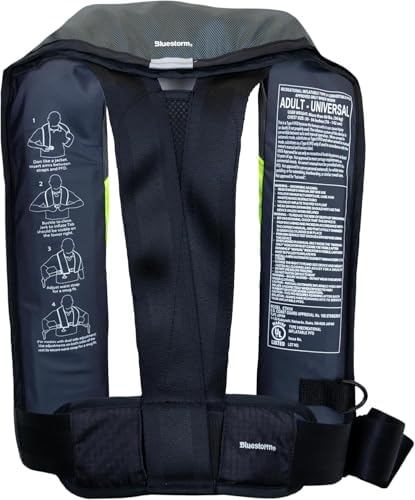 BLUESTORM Stratus 35 Inflatable Life Jacket PFD for Adults | US Coast Guard (USCG) Approved Automatic Self Inflating Life Vest Preserver with Manual Ripcord - Image 2