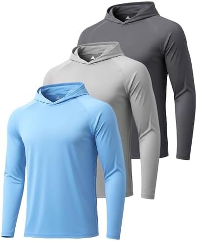 ZITY Men's Lightweight Pullover Hoodie UPF 50+ Fishing Shirts Sweatshirt by ZITY