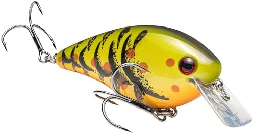 Strike King KVD 1.5 Hard Knock Fishing Lure, 3/8 oz, 3D Lifelike Eyes by StrikeKing