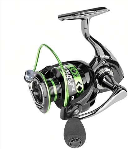 Spinning Fishing Reel – Metal Spool, Long Cast Deep Spool Reel, Smooth Drag System, Metal + Nylon Body Lure Reel for Bass Trout Carp, Freshwater & Saltwater Spinning Reel - Image 6