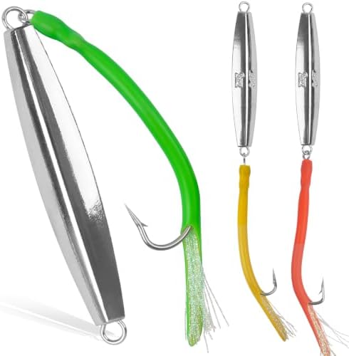 Diamond Jigs Saltwater Fishing Lures, Bottom Bouncing Sinking Casting Lures by JSHANMEI
